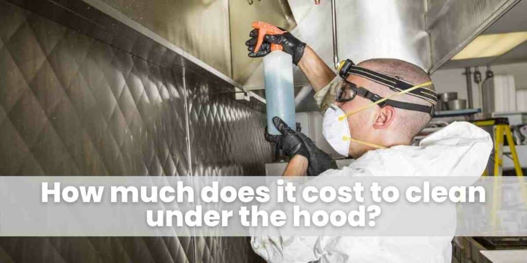 How much does it cost to clean under the hood